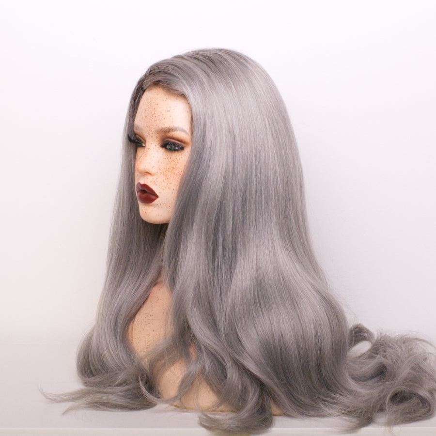 Stacking duo - Pewter Silver Couture (Rooted)