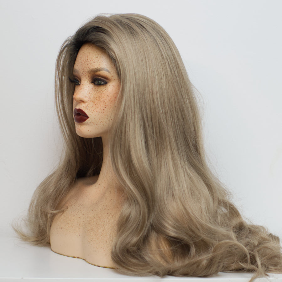 Stacking duo - Truffle Ash Couture (Rooted)