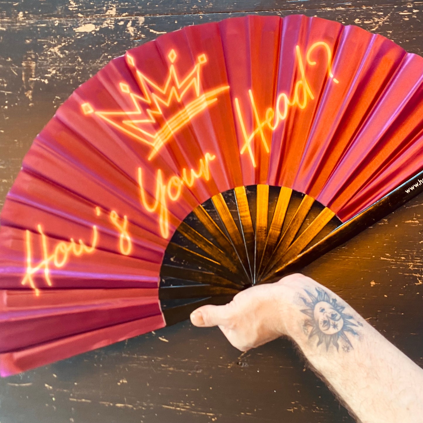 Luxury Double Sided HYH Clacking Fan