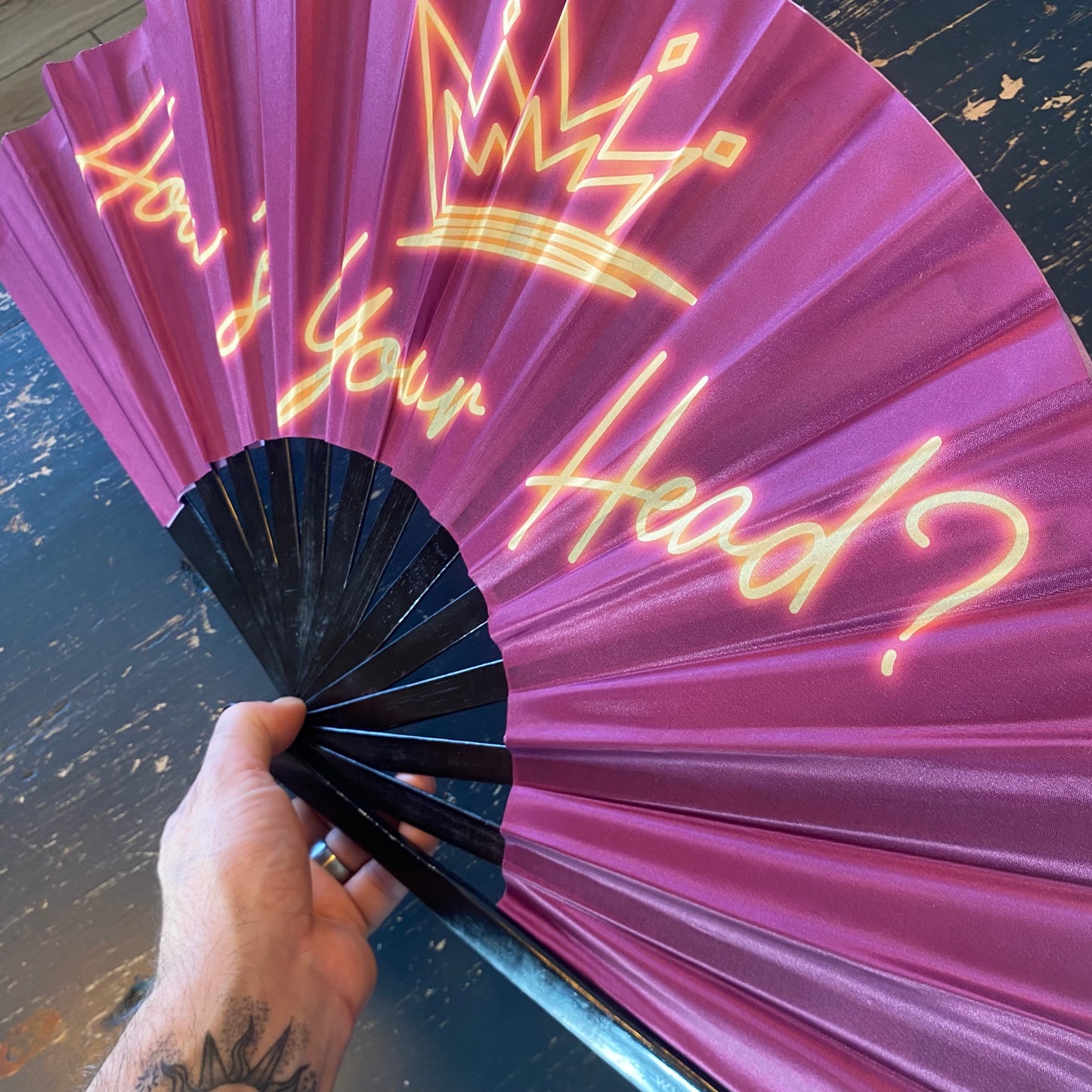 Luxury Double Sided HYH Clacking Fan