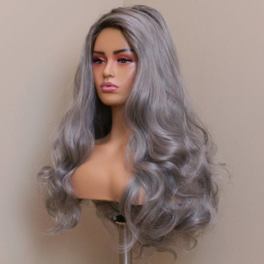 Glamour Kitten - Pewter Silver Couture (Rooted)