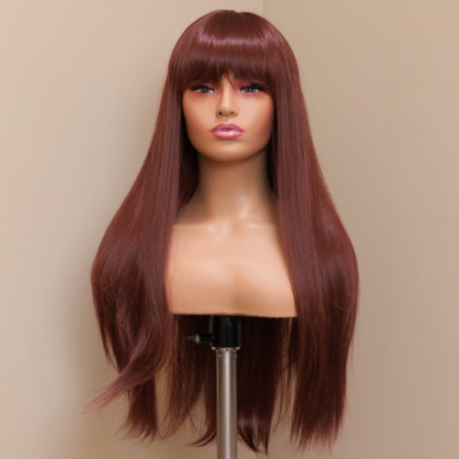 Madam Bang - Mahogany Auburn Couture