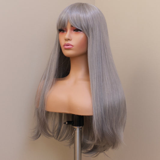 Madam Bang - Pewter Silver Couture