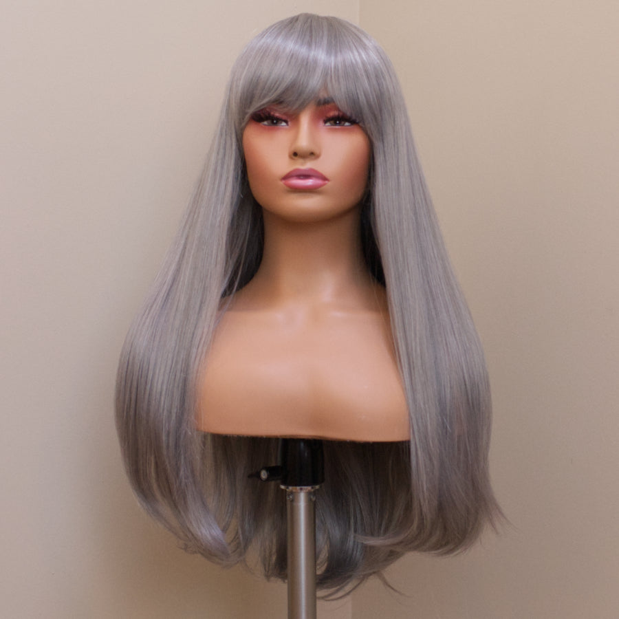 Madam Bang - Pewter Silver Couture